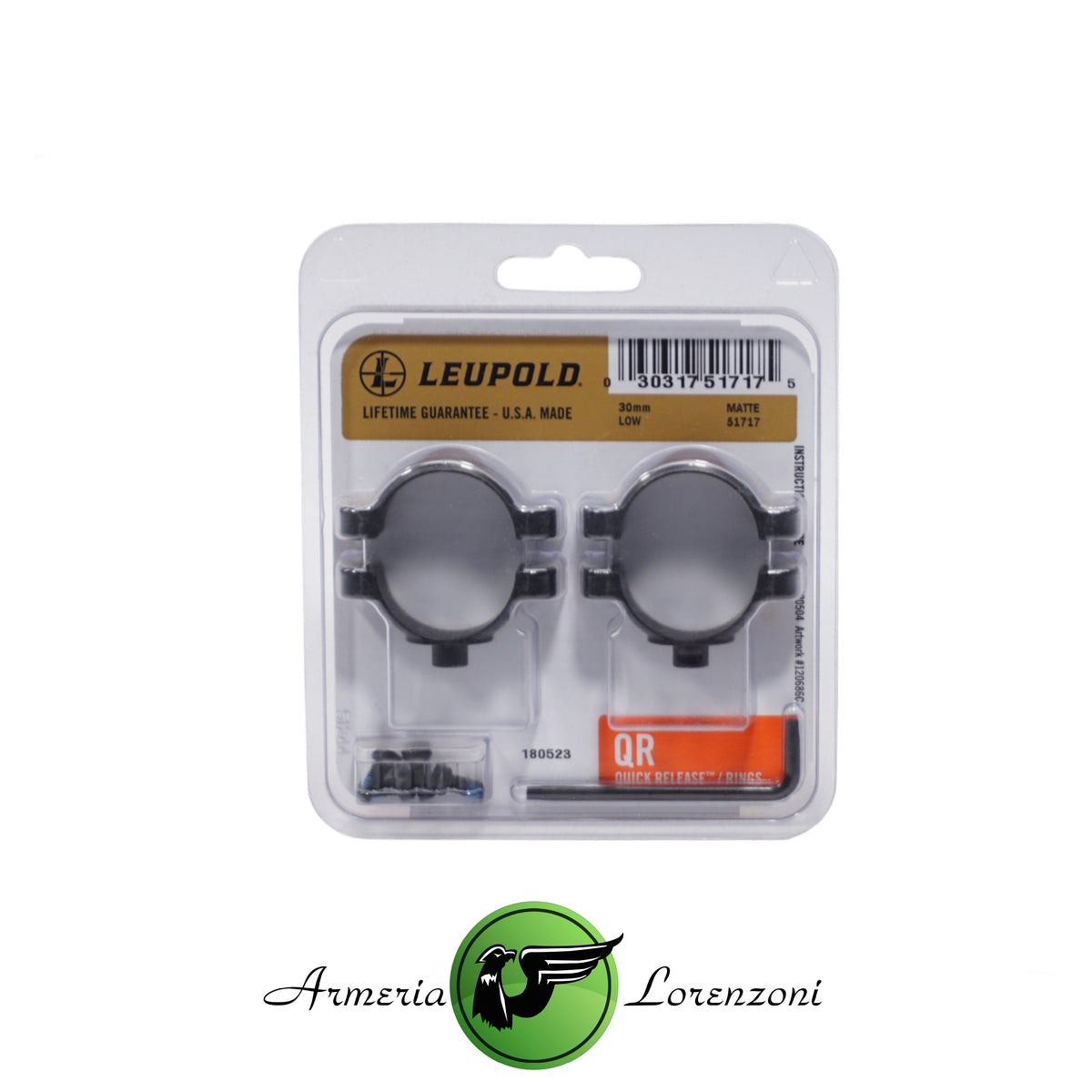 LEUPOLD ANELLO QR 30MM LOW MATTE 51717