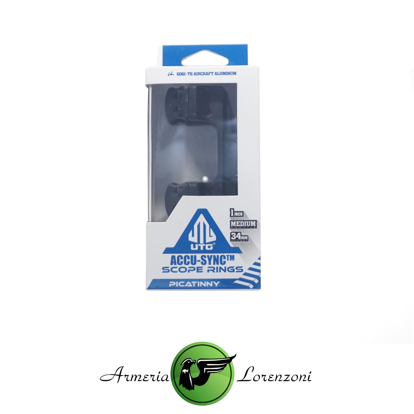 UTG ACCU-SYNC SCOPE RINGS 34mm OFFSET