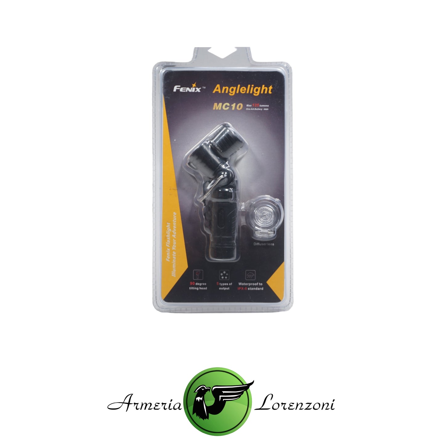 FENIX TORCIA SNODATA A LED 125 LUMENS ANGLELIGHT MC10