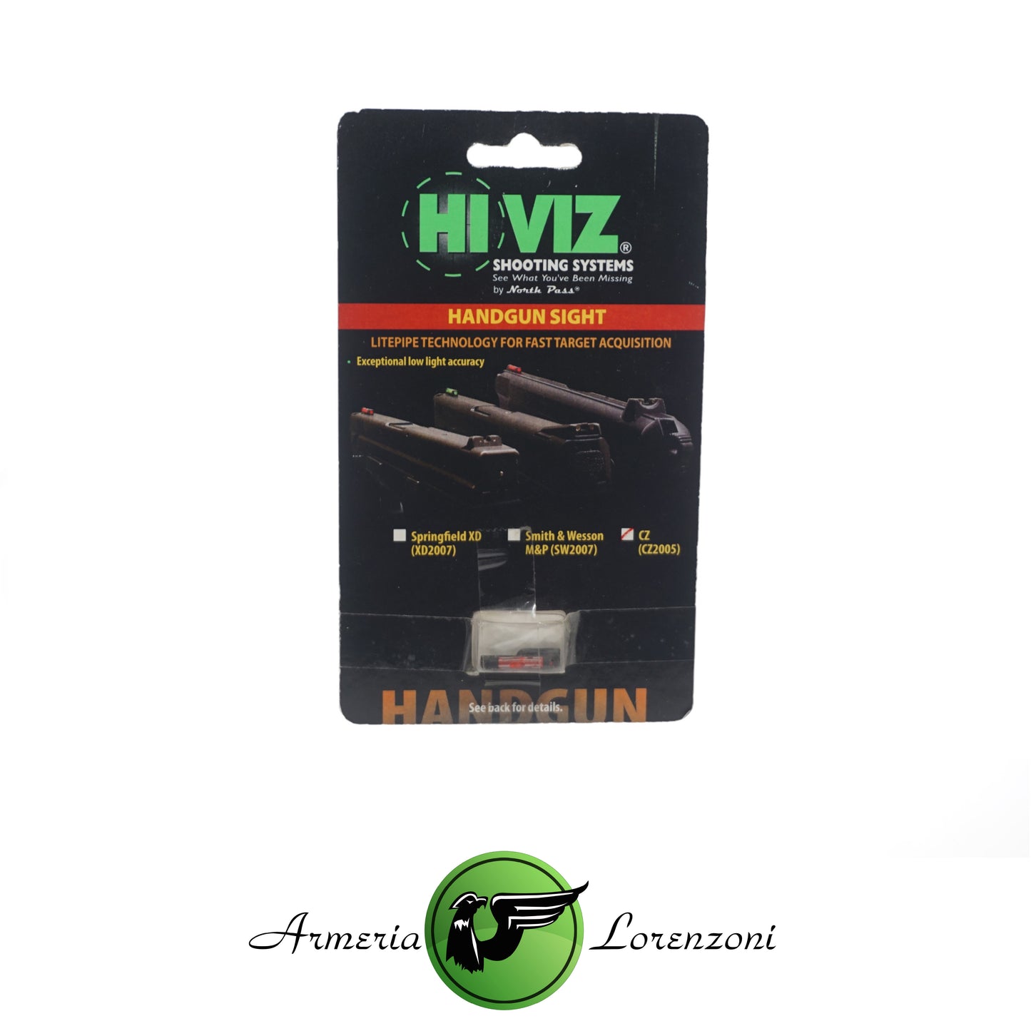 HIVIZ STANDARD FRONT SIGHT FOR CZ PISTOLS