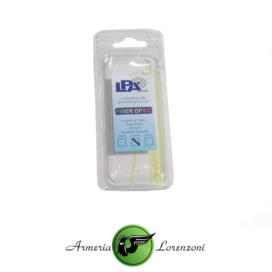 LPA FIBRE OTTICHE GIALLO FLUO 10CM LUNGHEZZA 1.5mm DIAMETRO