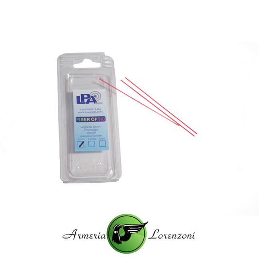 LPA FIBRE OTTICHE ROSSE 10CM LUNGHEZZA 1mm DIAMETRO