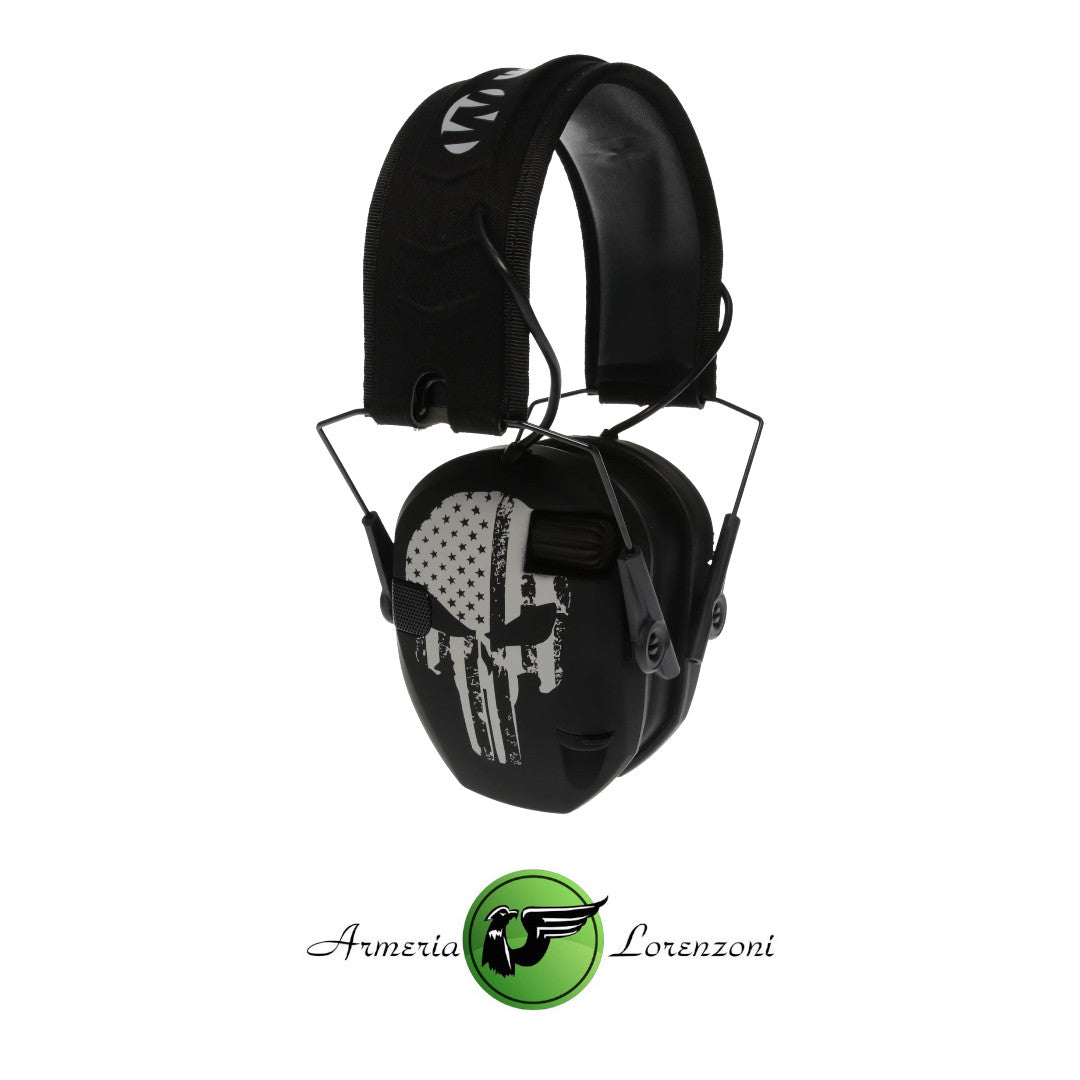 WALKER'S RAZOR SLIM ELECTRONIC MUFFS BLACK PUNISHER