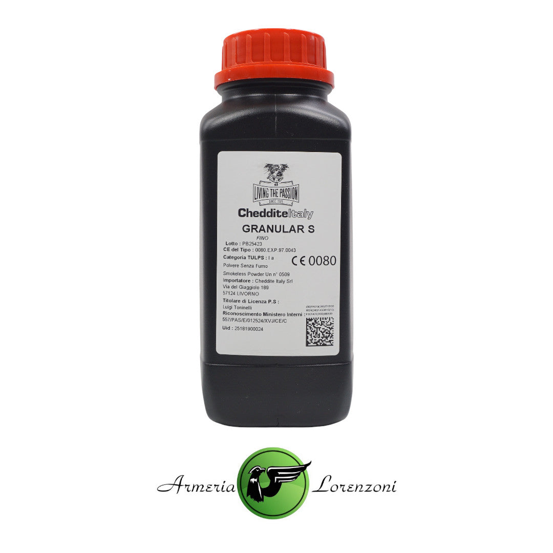 CHEDDITE POLVERE DA SPARO GRANULAR S FINE 500 GR
