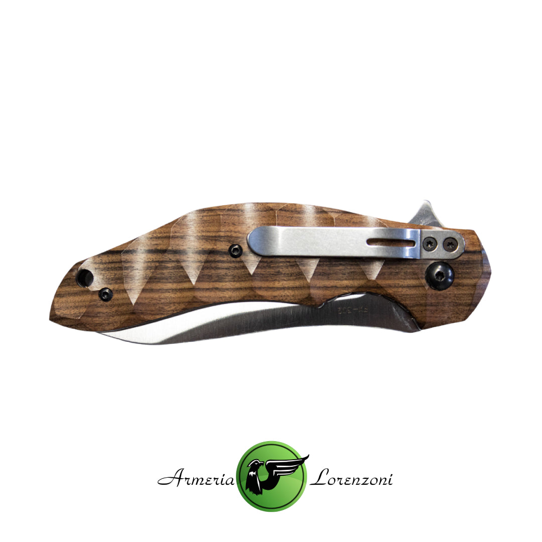 FOX KNIVES COLTELLO CHIUDIBILE FOX ANSO FLIPPER SANTOS WOOD HANDLE FX-302 ST