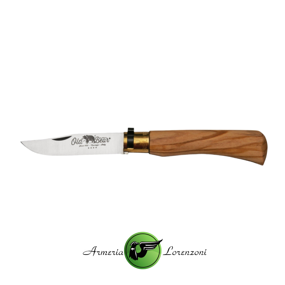 OLD BEAR COLTELLO DA TASCA CLASSICO LEGNO DI ULIVO 9307/19-LU