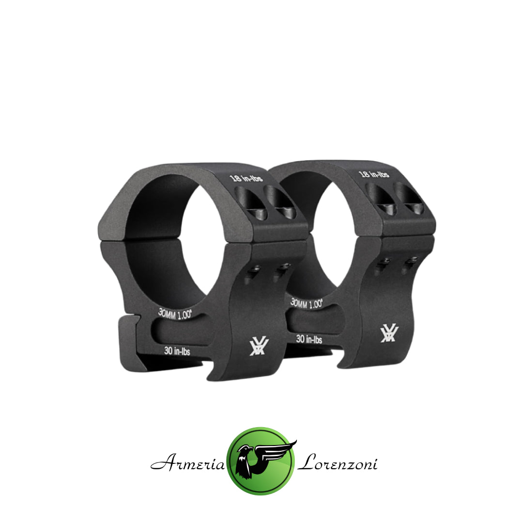 VORTEX ANELLI PRO RIFLESCOPE RINGS 30 MM MEDIUM HEIGHT PR30-M