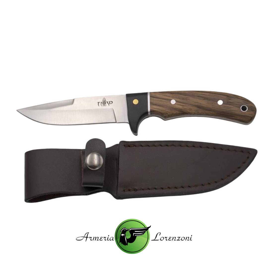 THIRD COLTELLO DA CACCIA CON LAMA IN ACCIAIO WOOD TH-12051-ZW