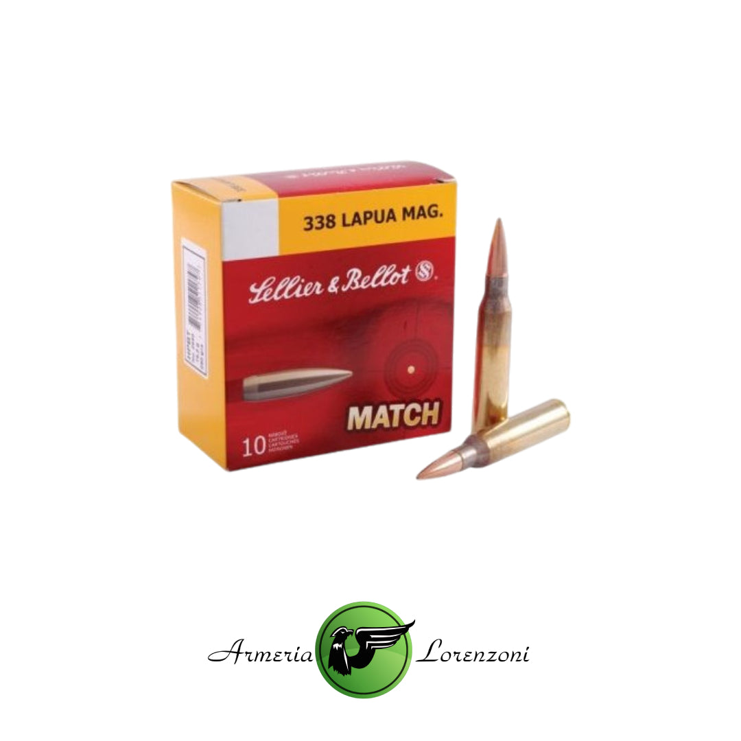 SELLIER&BELLOT MUNITIONS CAL.338 LAPUA MAG. 10 COUPS MATCH