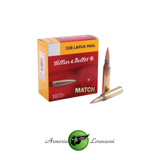 SELLIER&BELLOT MUNIZIONI CAL.338 LAPUA MAG. 10 COLPI MATCH