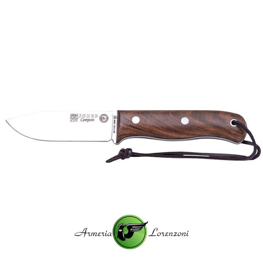 JOKER COLTELLO CAMPERO LAMA IN ACCIAIO FISSA WALNUT HANDLE CN-112