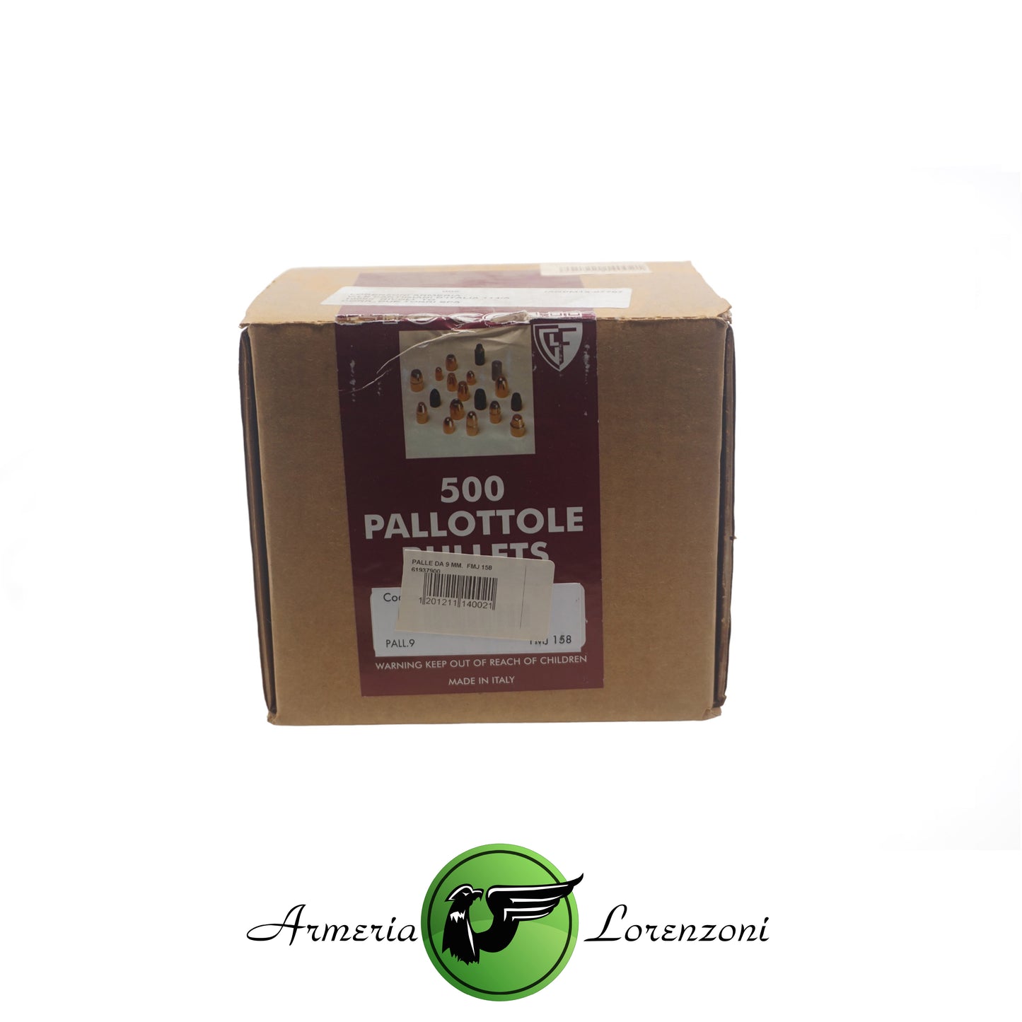 FIOCCHI PALLE DA 9 MM FMJ 158 500PZ