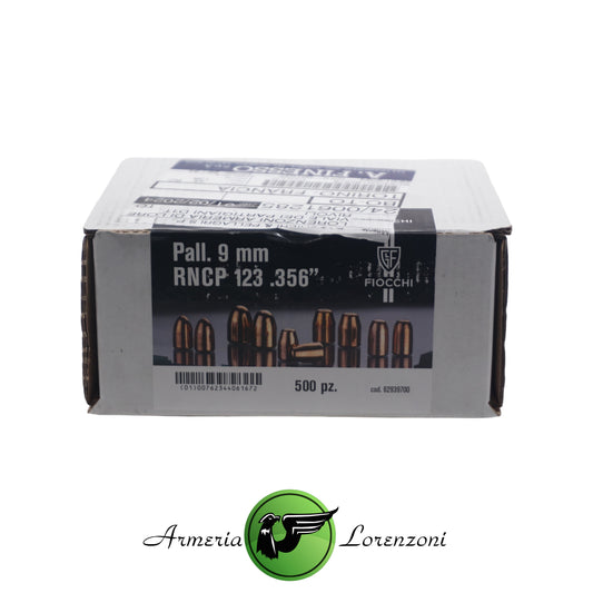 FIOCCHI 9mm RNCP 123 .356" 500PZ