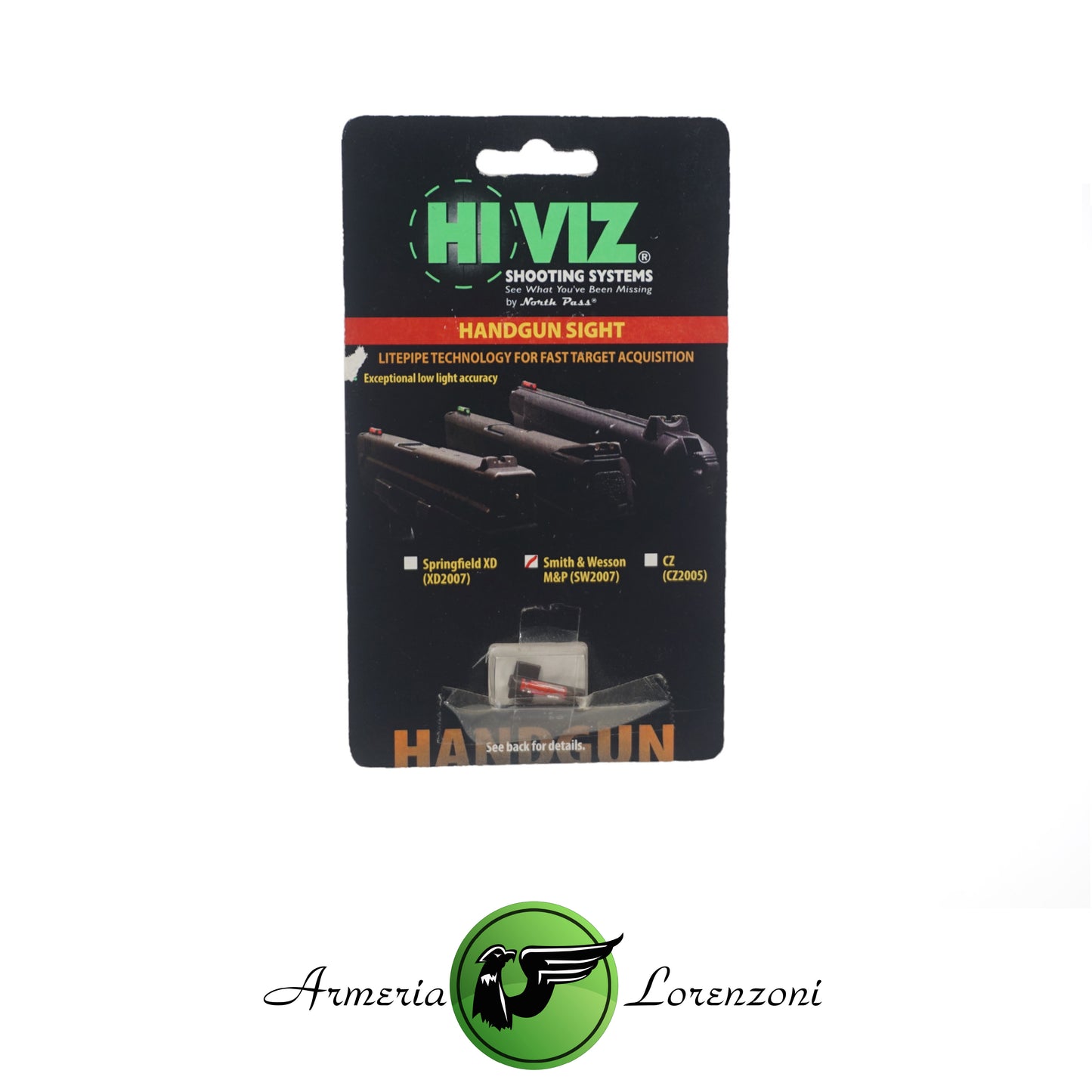 HIVIZ S&W M&P FRONT SIGHT FITS ALL M&P EXCEPT M&P 9L