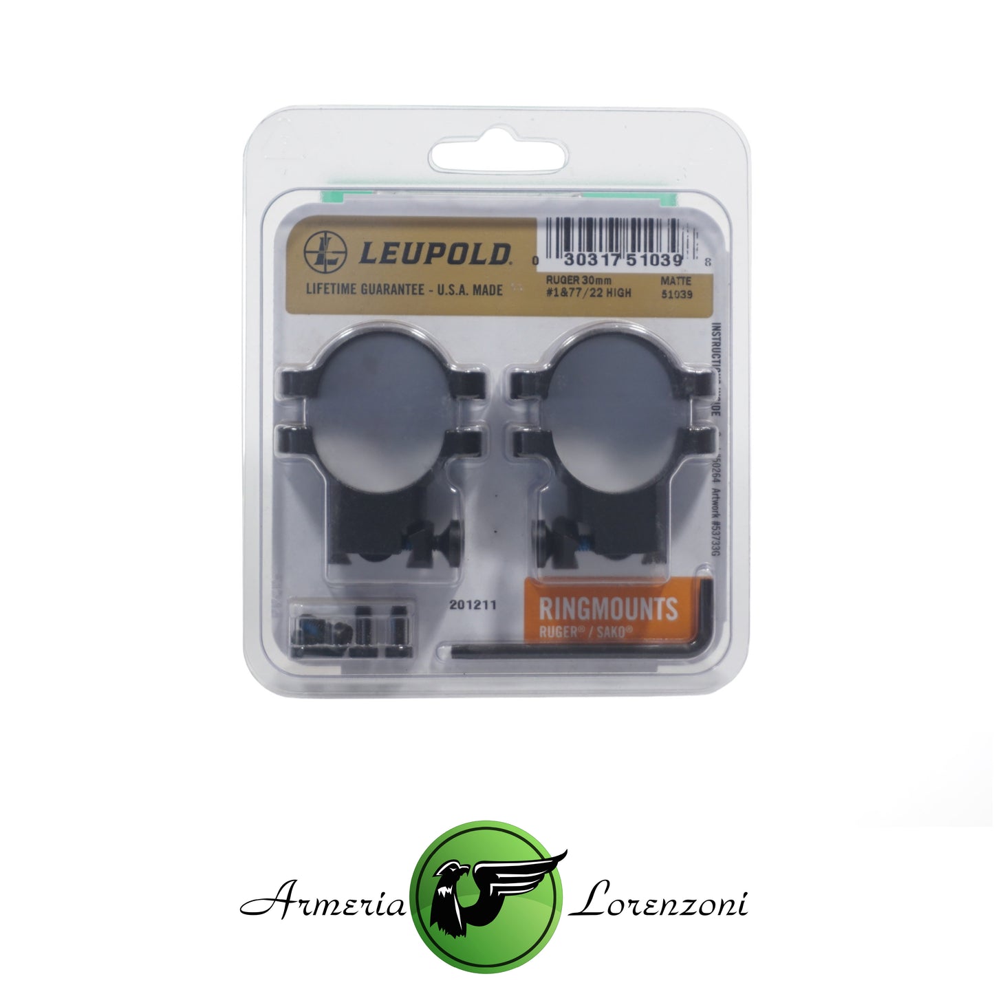 LEUPOLD RUGER/SAKO #1 & 77/11 39 mm HIGH