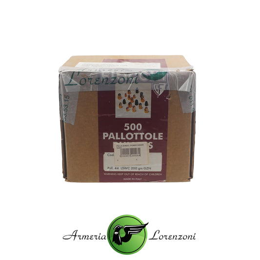 FIOCCHI PALLE PIOMBO CAL 44 200GR LSWC GZN 500 PZ