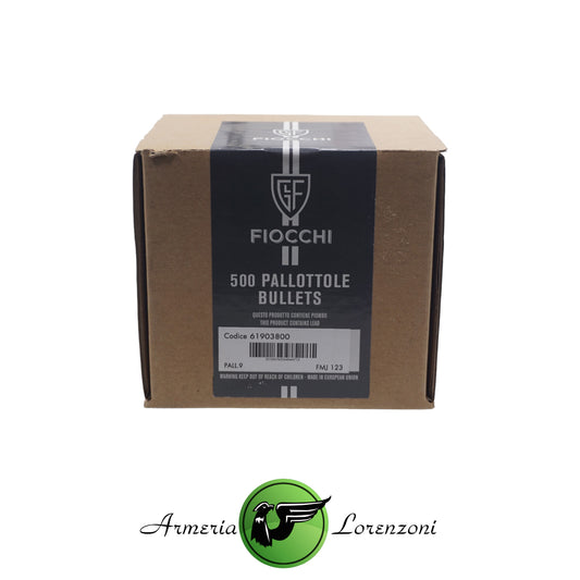 FIOCCHI PALLE 9 FMJ 123 500 PZ