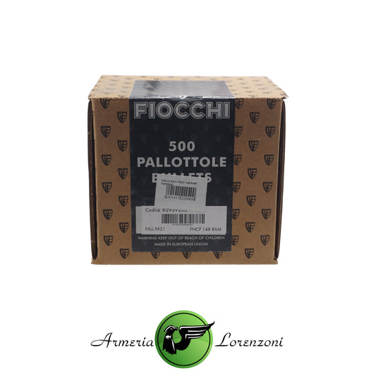 FIOCCHI PALLE 9X21 FNCP 148 RAM 500 PZ
