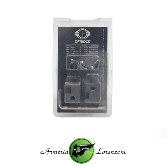 SAKO OPTILOCK BASES- SAKO LONG ACTION STAINLESS S170R957