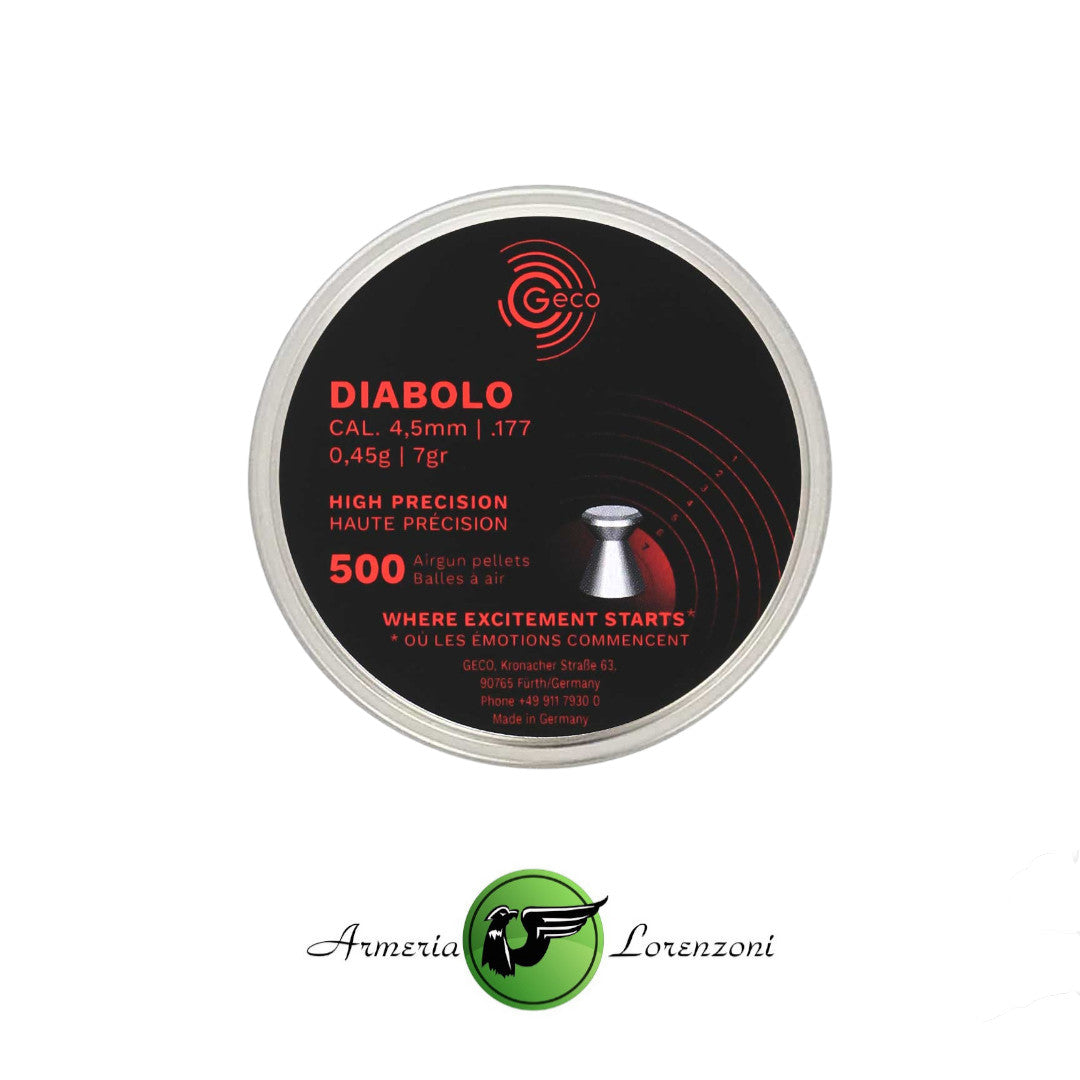 GECO AIR RIFLE PELLETS DIABOLO CAL .177 0.45 G
