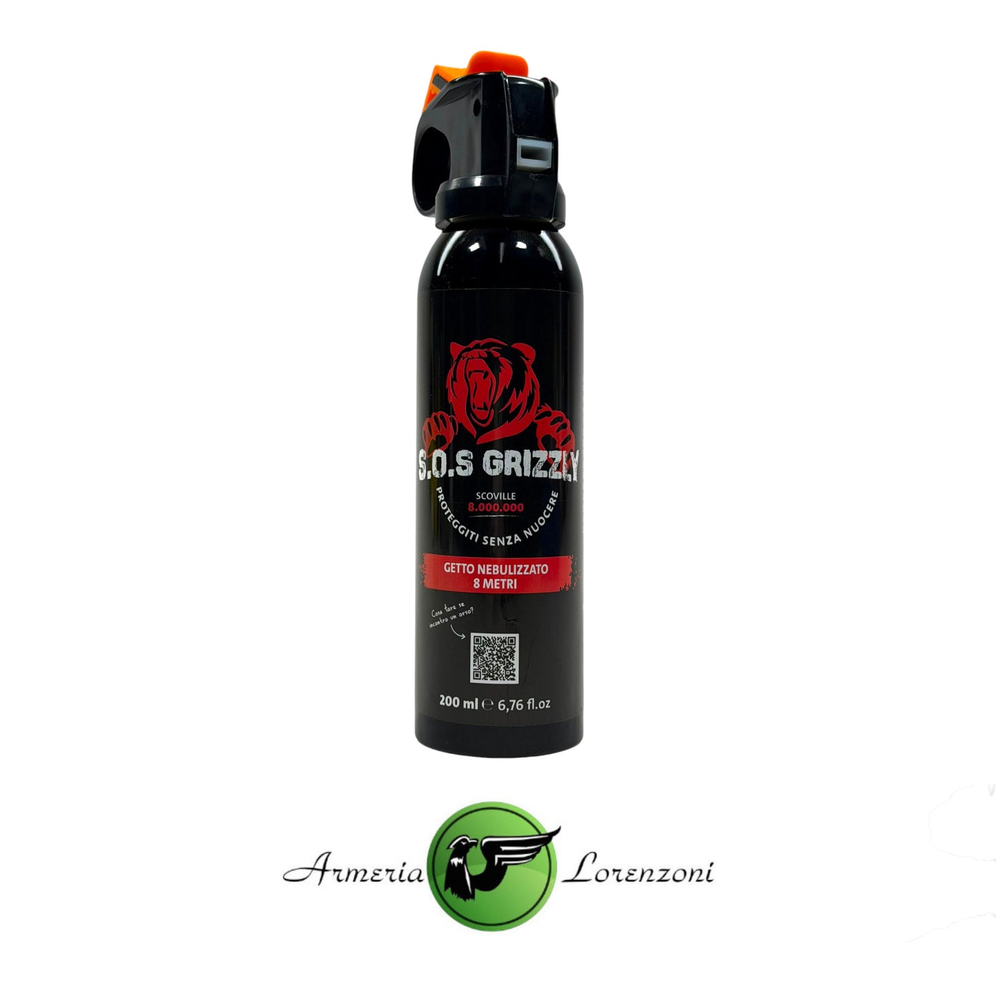 DEFENCE SYSTEM SOS GRIZZLY SPRAY ANTI ORSO 200ML
