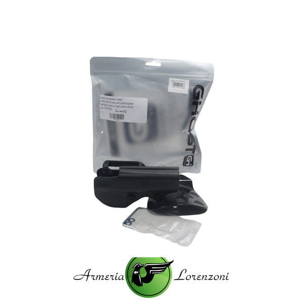 Fondina Ghost Inside Per Porto Occulto – Pelle Traspirante E ABS 3 Mm, Clip In Metallo Temperato, Disponibile Per Mancini (Inside 1 Clip, L Sinistra)