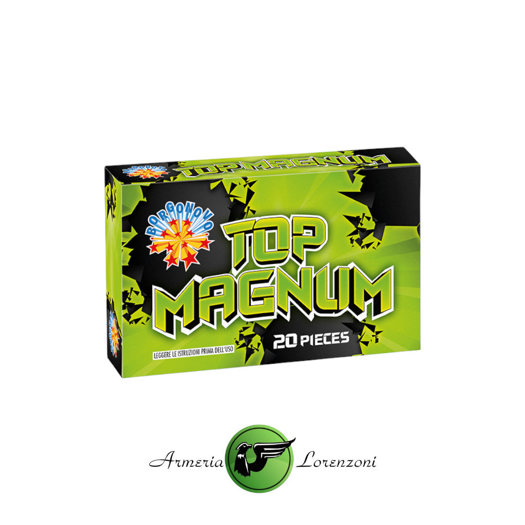 BORGONOVO PETARDO CON MICCIA TOP MAGNUM 20PZ ART.0104B