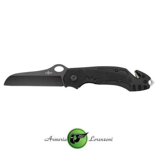 THIRD COLTELLO PIEGHEVOLE CON LAMA IN ACCIAIO RIFINITA IN NERO TH-N72N