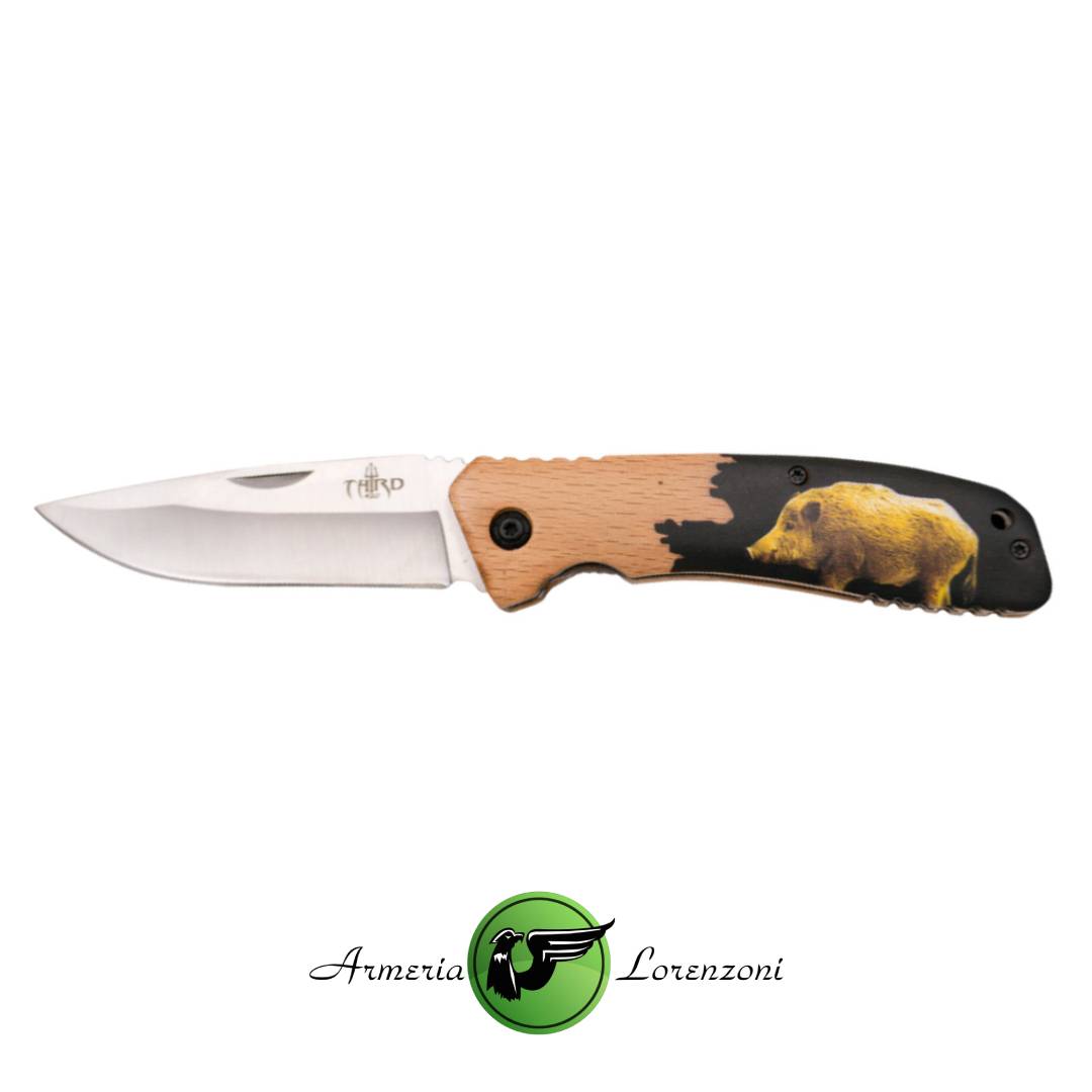 THIRD COLTELLO CHIUDIBILE IN LEGNO CON STAMPA TH-N65J