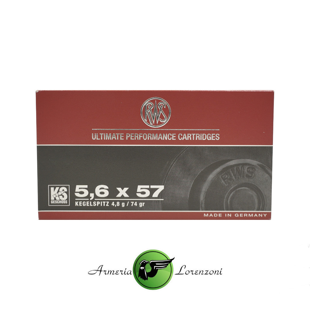 RWS 5,6X57 KS 4.8G KEGELSPITZE 74GR