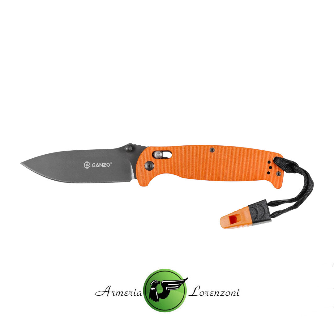 GANZO COLTELLO CHIUDIBILE CON FISCHIETTO G7412P-OR-WS