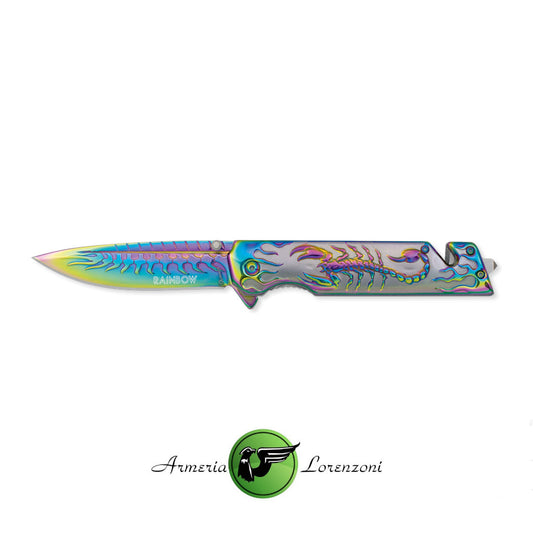 ALBAINOX COLTELLO CHIUDIBILE RAINBOW SCORPION COD. 25109