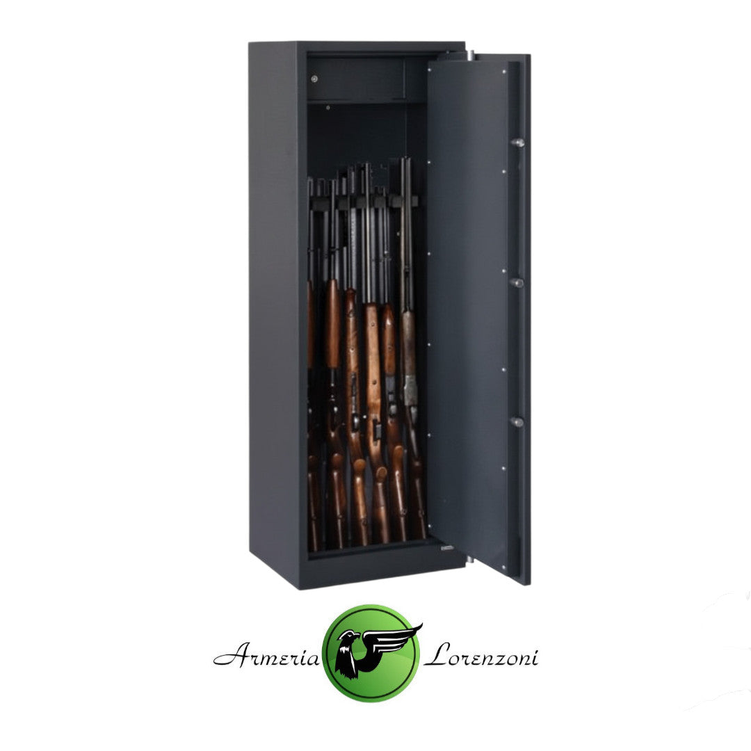 BORDOGNA ARMADIO BLINDATO PORTA FUCILI 8 POSTI BULLET 8/C