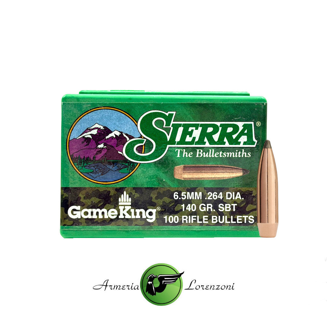 SIERRA PALLE GAMEKING 6.5MM .264 DIA. 140GR. SBT 100PZ #1730