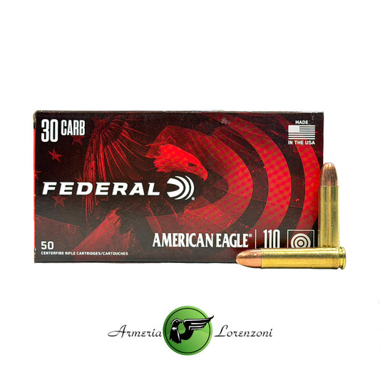 FEDERAL AMERICAN EAGLE 30 CARB. 110 GRAIN FMJ 50 PZ #AE30CB
