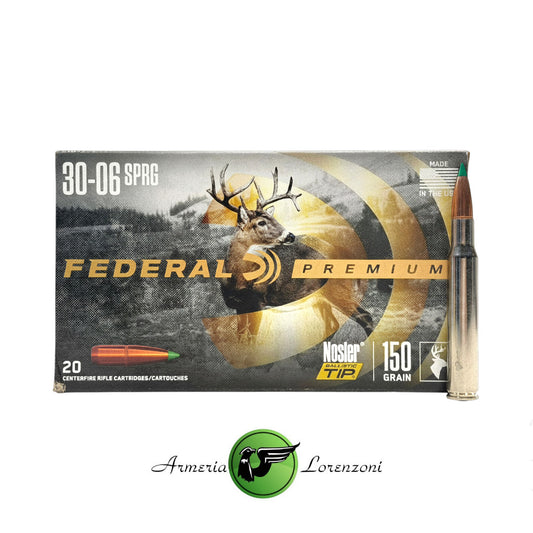 FEDERAL PREMIUM 30-06 SPRG 150GR NOSLER BALLISTIC TIP 20 PZ #P3006P