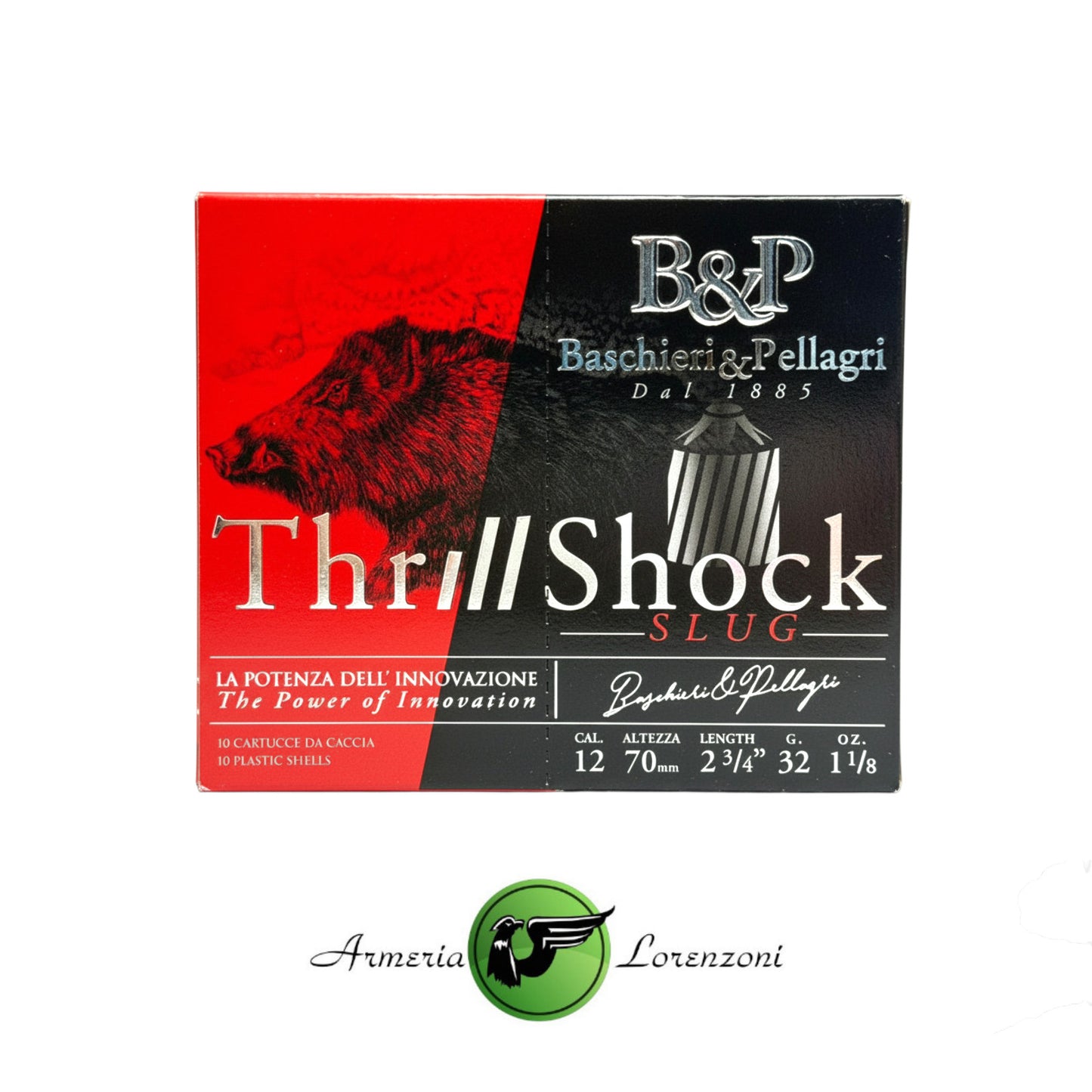 BASCHIERI & PELLAGRI THRILL SHOCK SLUG CAL 12