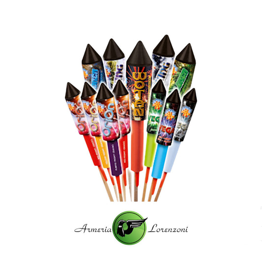 BORGONOVO RAZZI MEGA ROCKETS BAG 12 PZ ART. 0481M