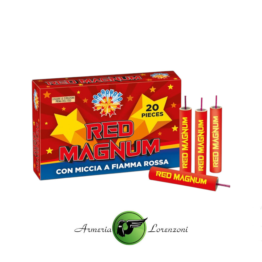 BORGONOVO PETARDO CON MICCIA RED MAGNUM 20 PZ ART. 0104D