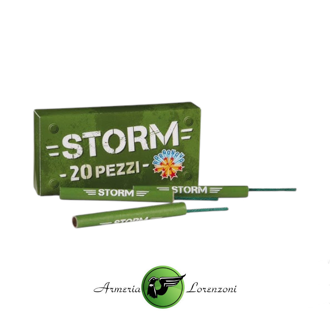 BORGONOVO PETARDO CON MICCIA STORM 20 PZ ART. 0107A